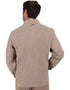 Camisola de Piel en Color Taupe, marca Perry Ellis para Hombre.